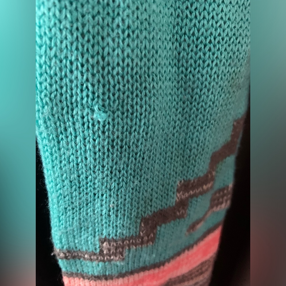 Colorful Aztec Print Sweater Cardigan - Picture 4 of 5